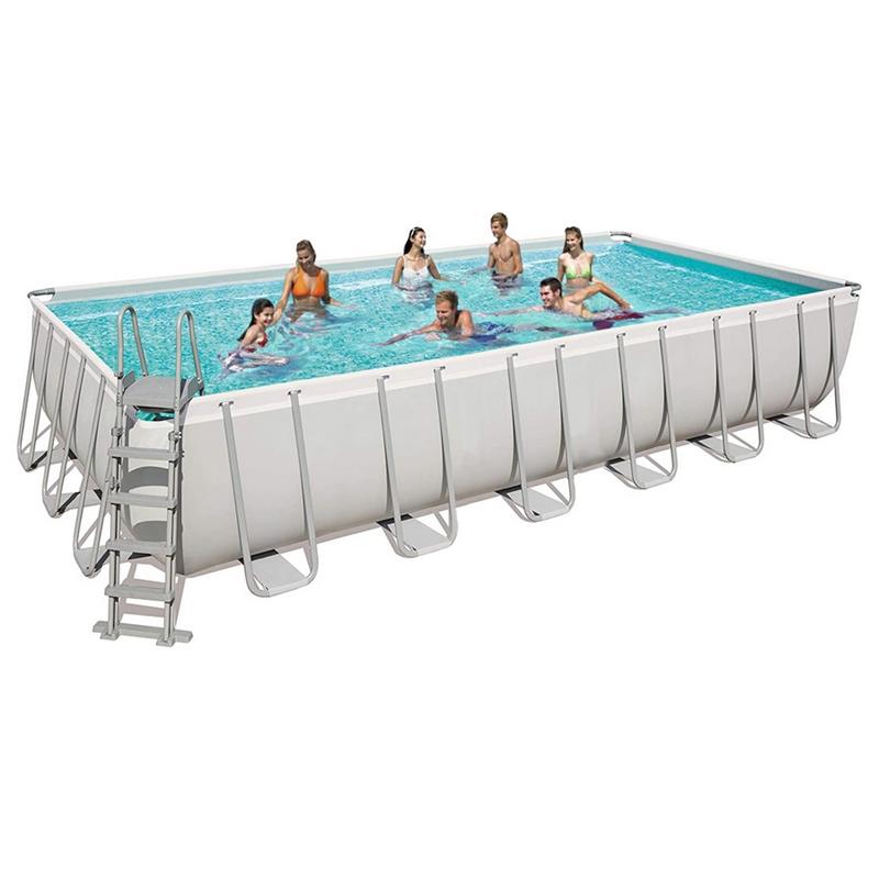 PISCINA RETTANGOLARE FILTRO SABBIA SCALA TELO COPERTURA - TE