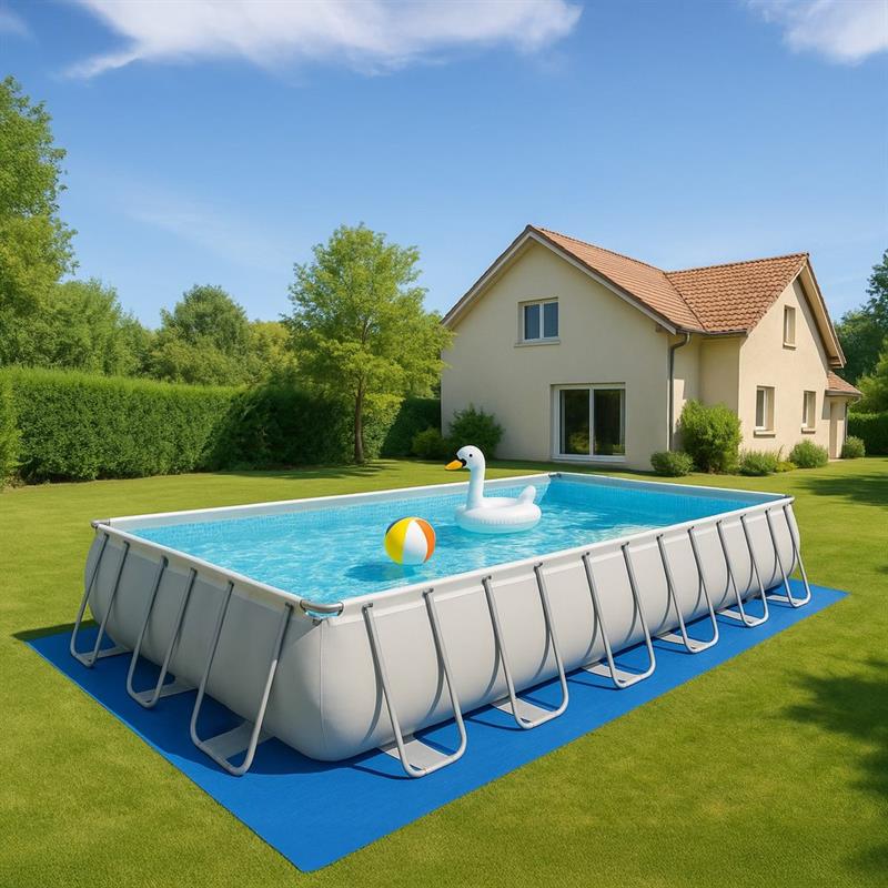 PISCINA RETTANGOLARE FILTRO SABBIA SCALA TELO COPERTURA - TE