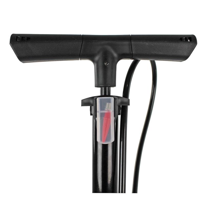 POMPA BICI C/MANOMETRO NERA