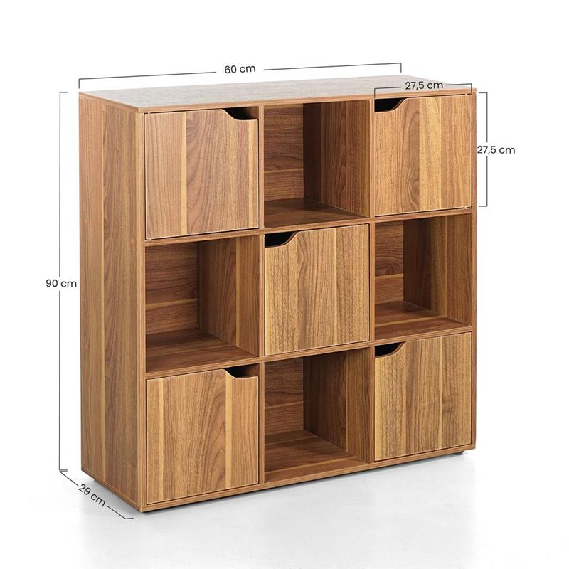 UBLI CUBO 9C NOCE 88,8X29X90,5 CM