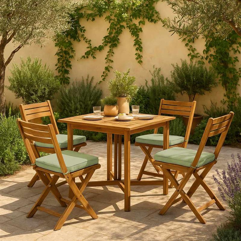 SET VITTORIA ACACIA NATURALE