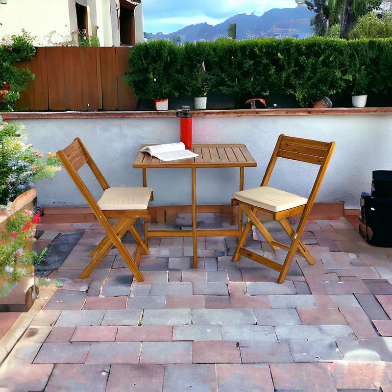 SET MELZO TAVOLO + 2 SEDIE