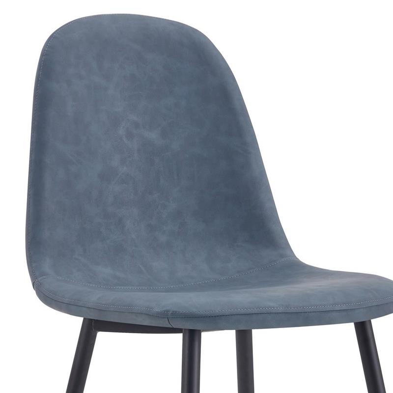 BELLA SEDIA ECOPELLE BLU #03