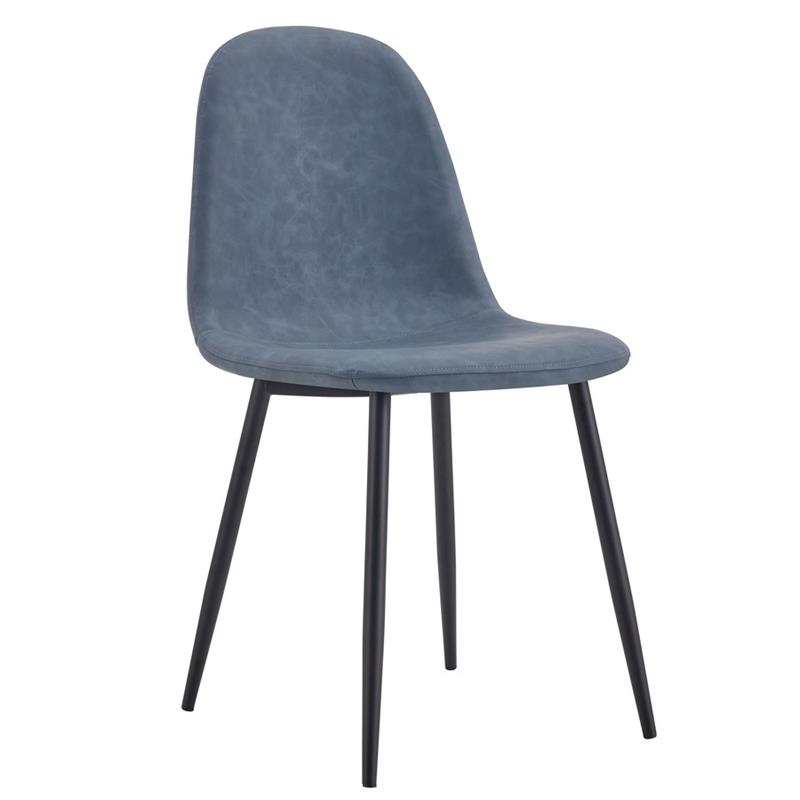 BELLA SEDIA ECOPELLE BLU #03