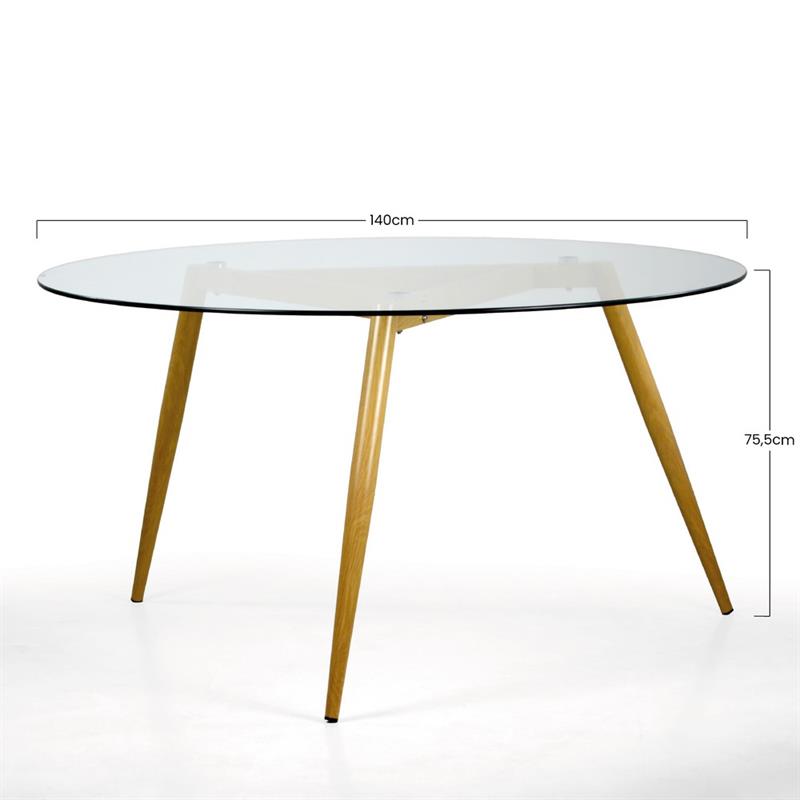 LEKNES TAVOLO TONDO 140X140X75 CM