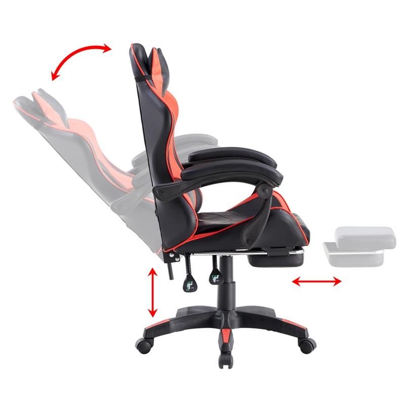 SEDIA GAMING ROSSO/NERA