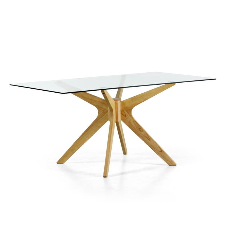 CANDICE TAVOLO TOP VETRO 160X90X74 CM