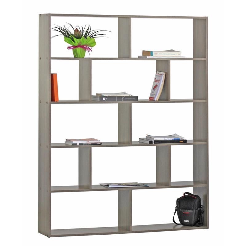 LINZ LIBRERIA ROVERE GRIGIO 124X24X160 CM