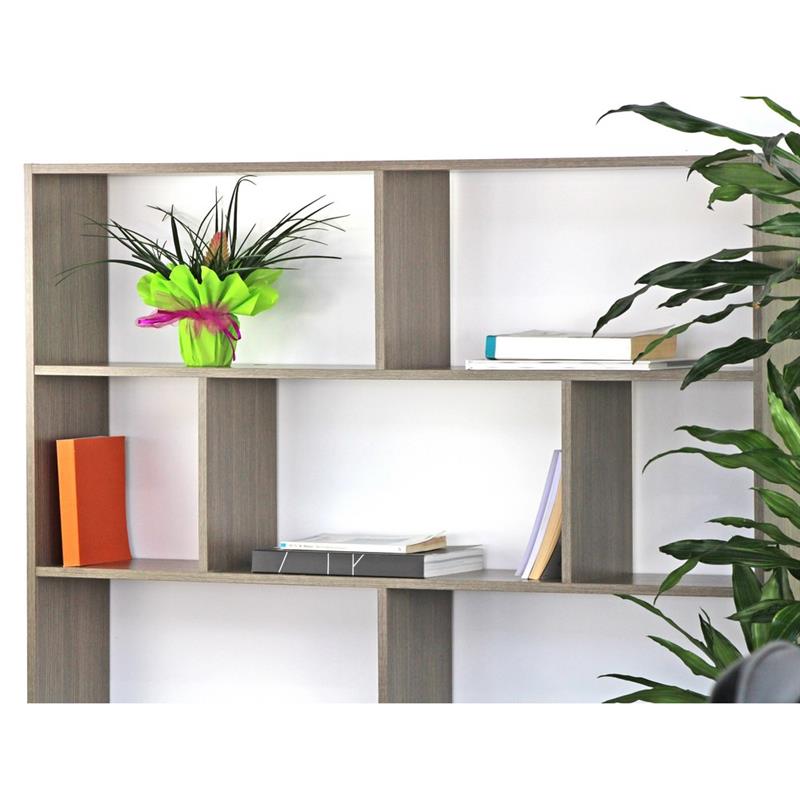 LINZ LIBRERIA ROVERE GRIGIO 124X24X160 CM