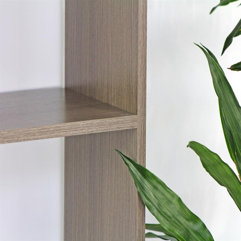 LINZ LIBRERIA ROVERE GRIGIO 124X24X160 CM