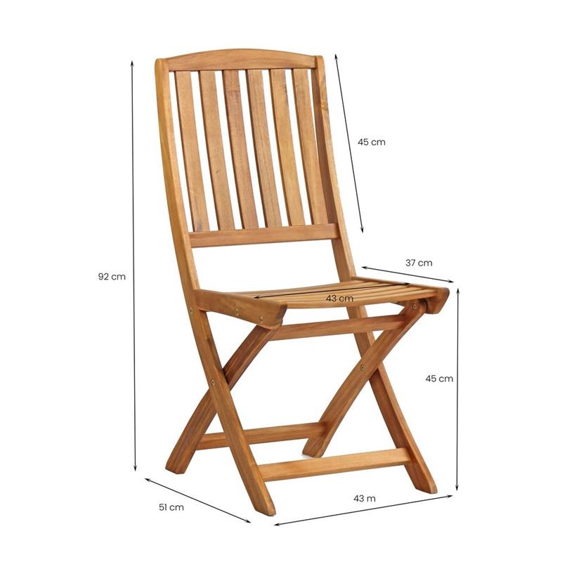 ACACIA OLI SEDIA S/B 56X43X96