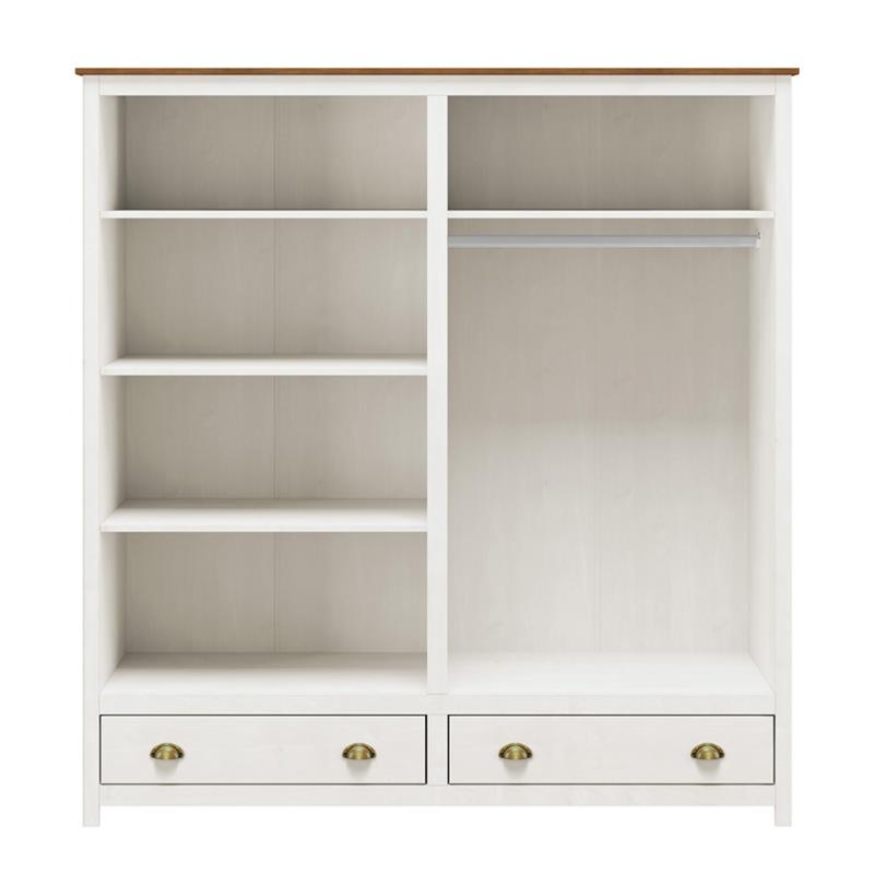 PROVENZA ARMADIO 4 ANTE 2 CASSETTI 176X53,5X185,5 CM