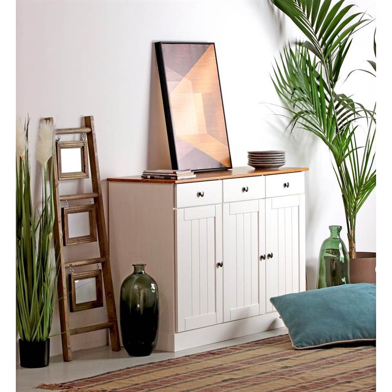 PROVENZA CREDENZA 3 ANTE 3 CASSETTI 128,4X43X85,5 CM