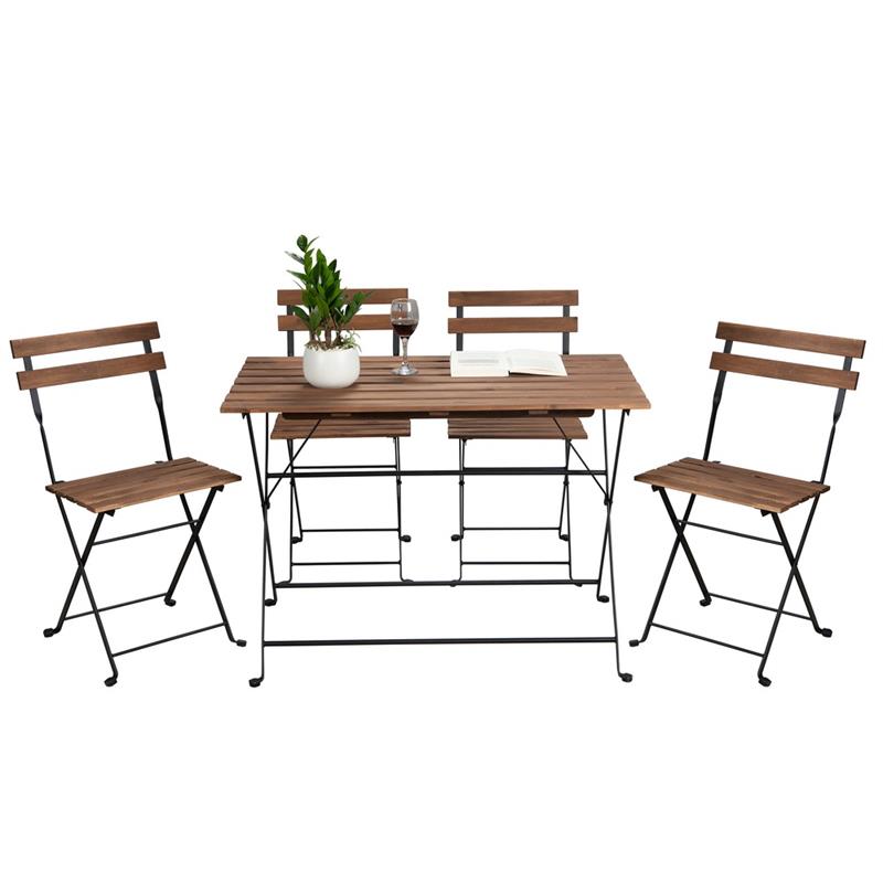 SET BISTRO NERO X4