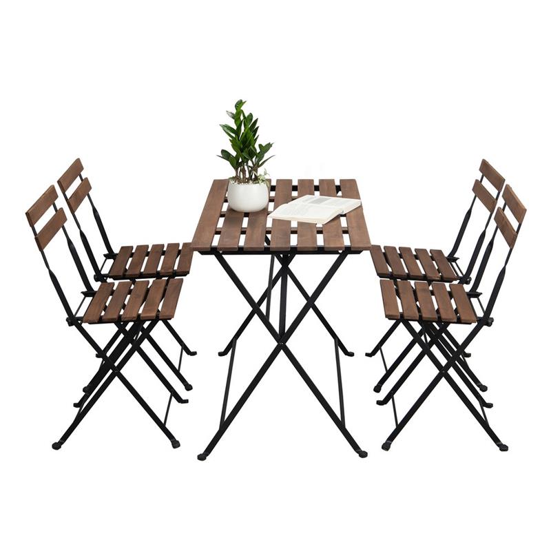 SET BISTRO NERO X4