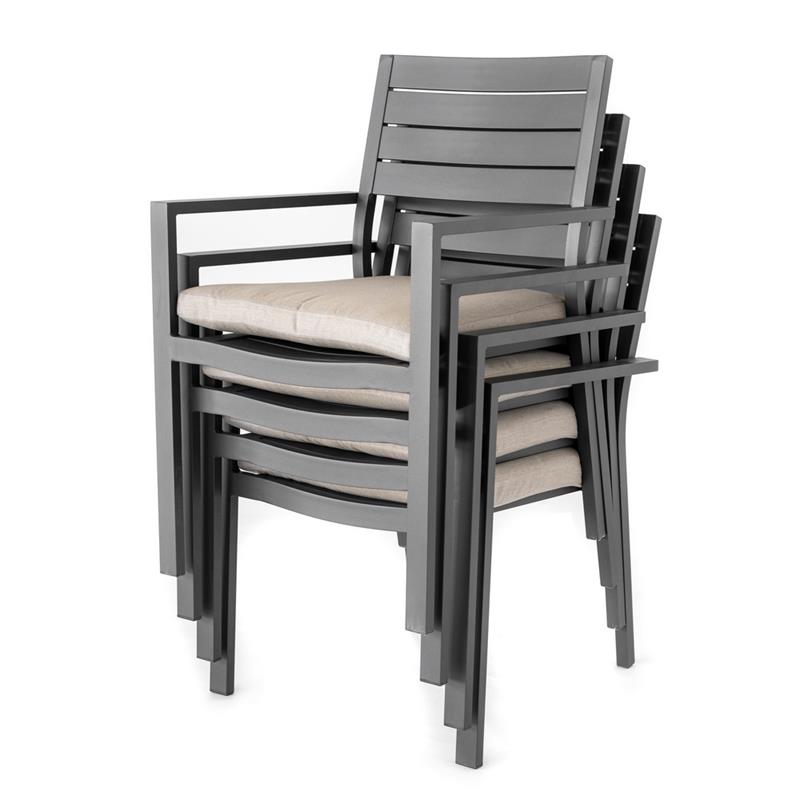 CHICCA SEDIA ALLUM GRIGIO