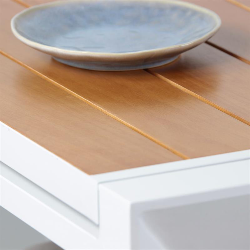 TV ALU + WOOD 160/240*100*075 BIANCO