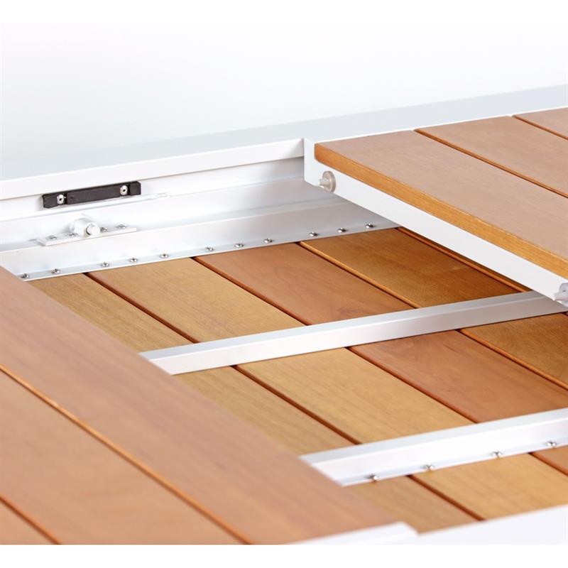 TV ALU + WOOD 160/240*100*075 BIANCO