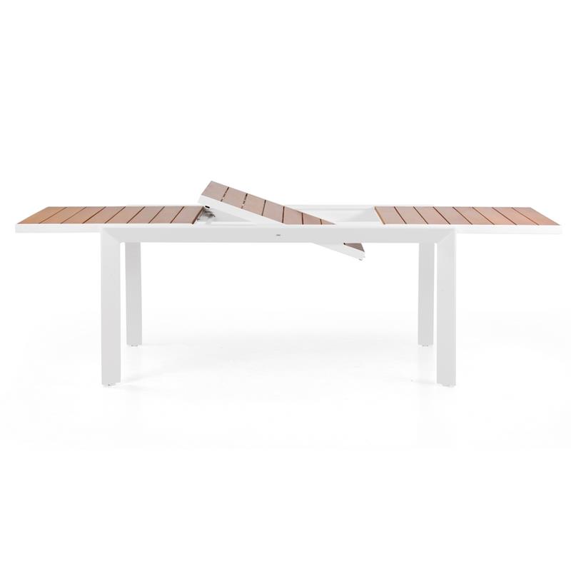 TV ALU + WOOD 160/240*100*075 BIANCO