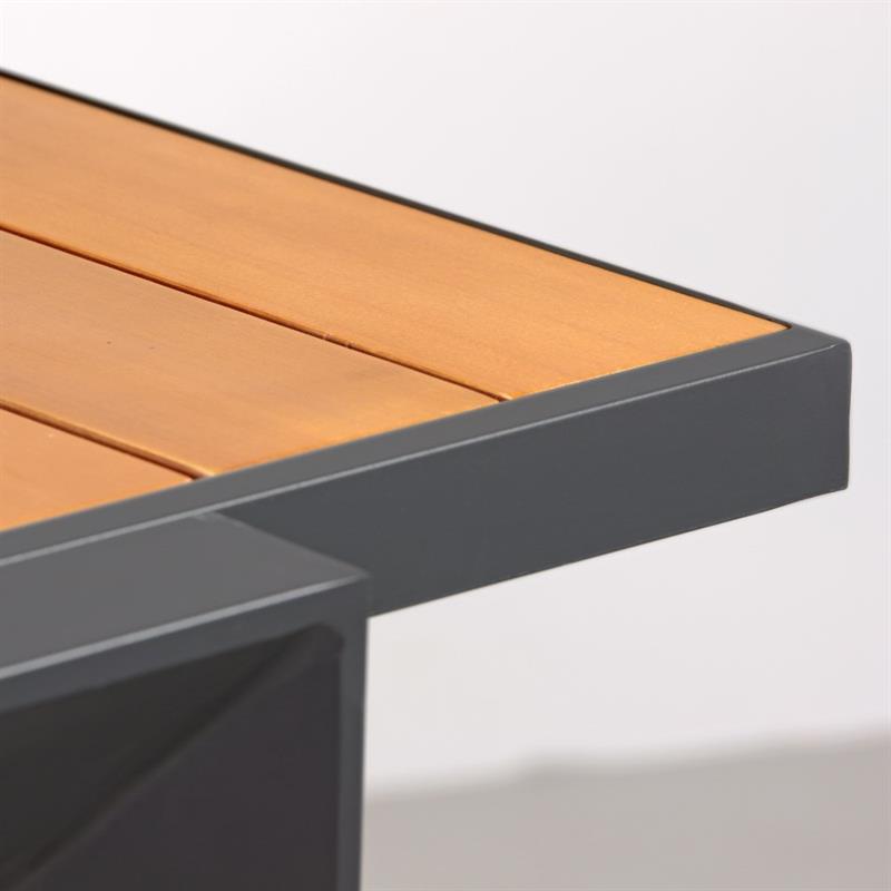 TV ALU + WOOD 160/240*100*075 GRIGIO