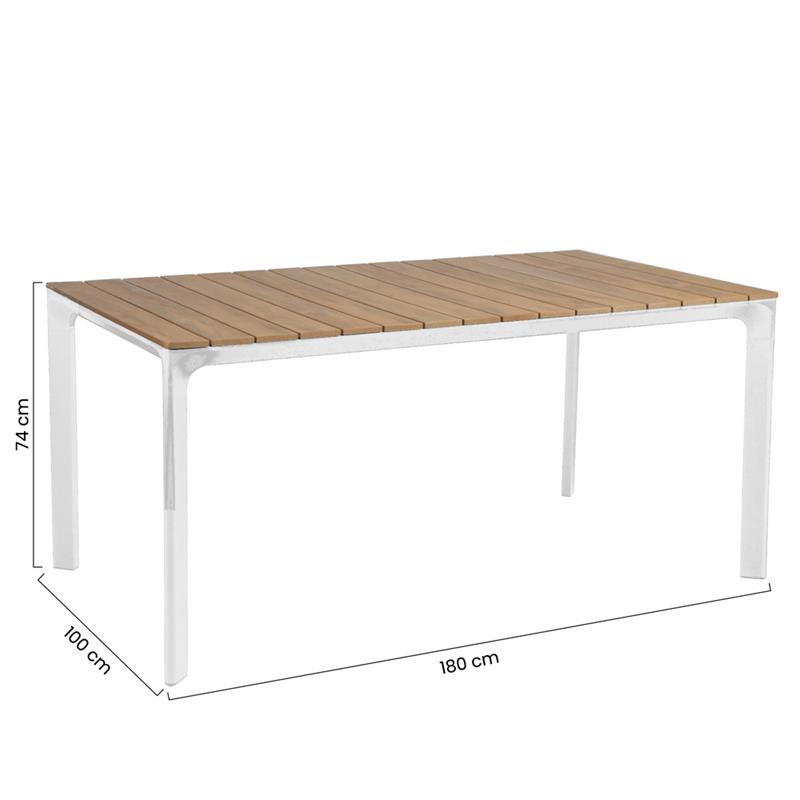 TV ALU + POLY 180X100X74 BIANCO