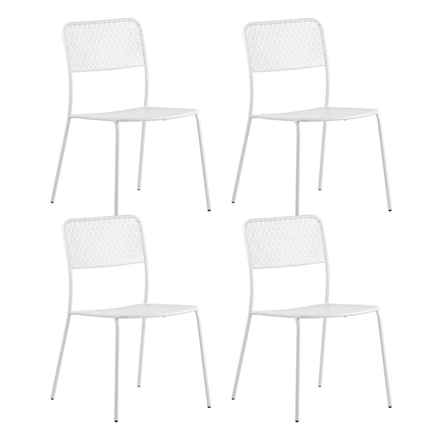 SEDIA STEEL AURA S/B  BIANCO