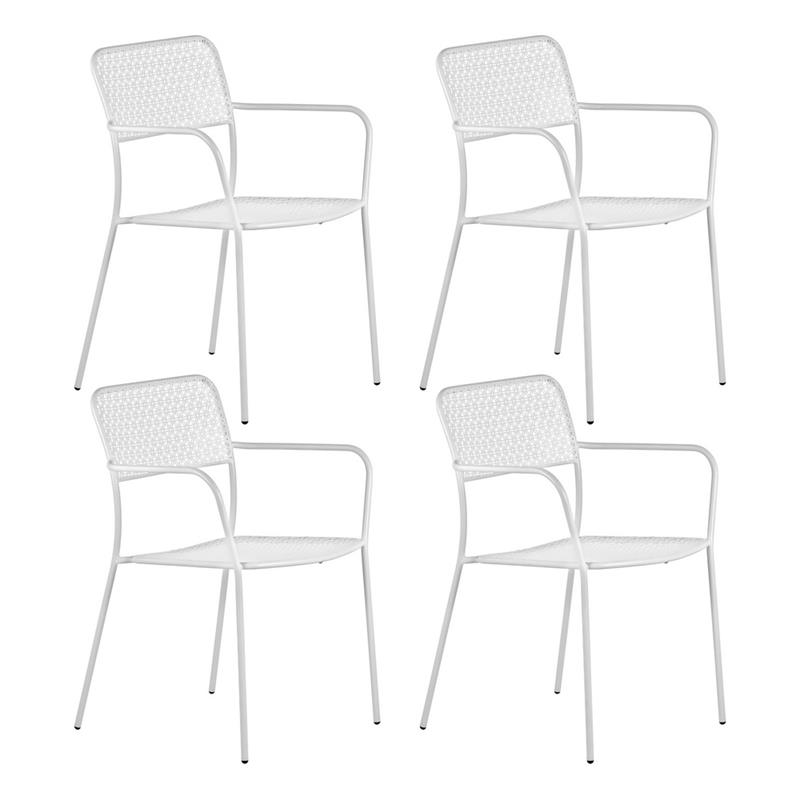 SEDIA STEEL AURA C/B BIANCO