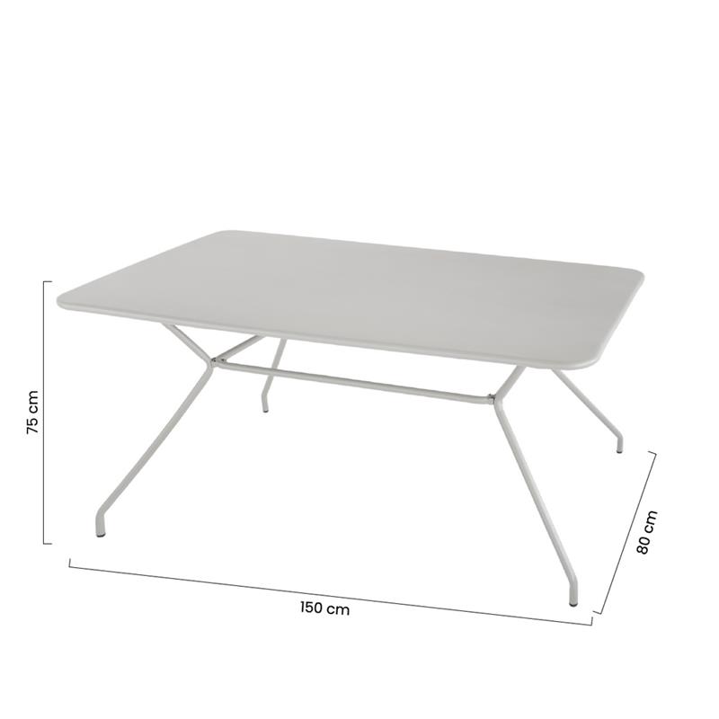 TV STEEL 150*080CM GREY