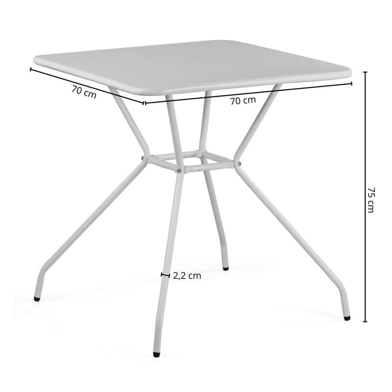 TV STEEL 070*070CM  GREY