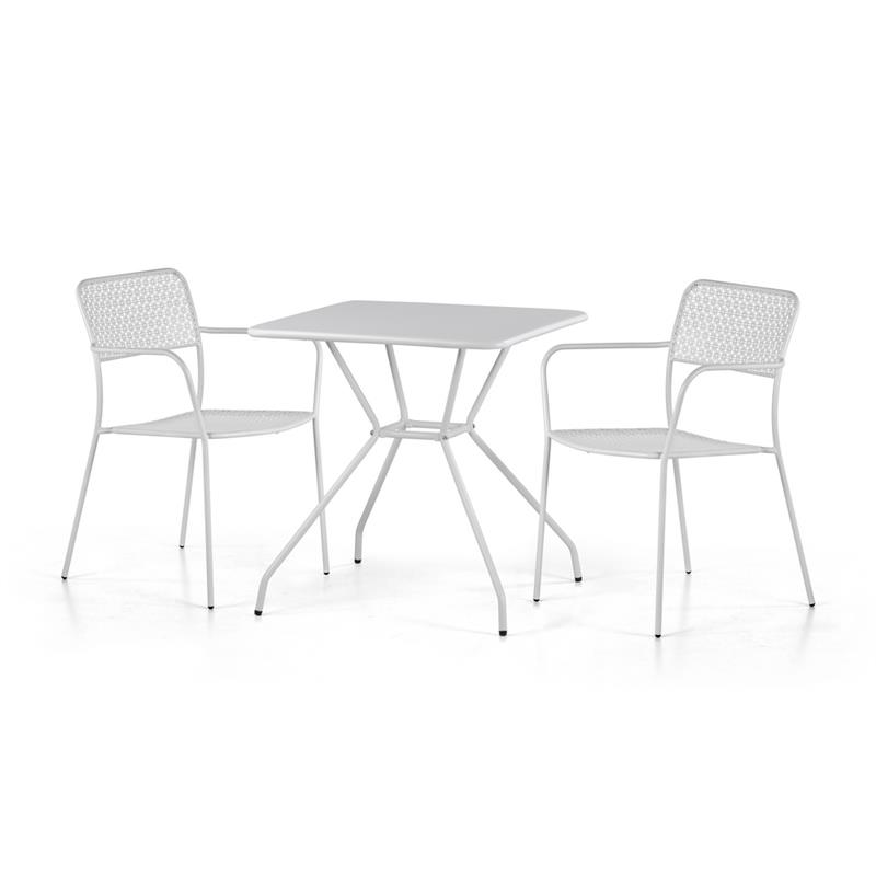TV STEEL 070*070CM  BIANCO