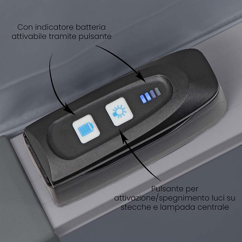 OMBRELLONE ROMA LIGHT 3*3  GRIGIO