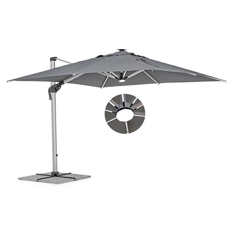 OMBRELLONE ROMA LIGHT 4*4 GRIGIO