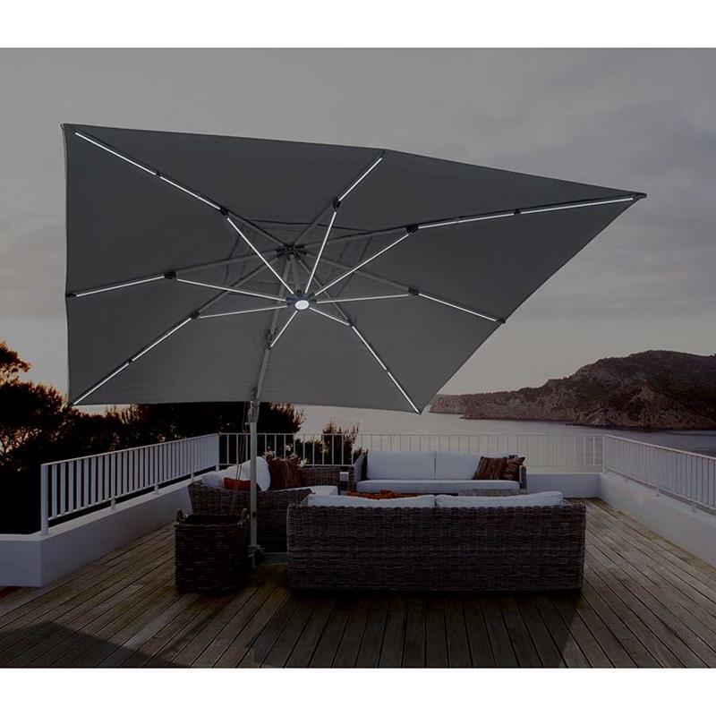 OMBRELLONE ROMA LIGHT 4*4 GRIGIO