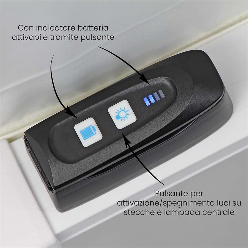 OMBRELLONE ROMA LIGHT 3*3 BIANCO