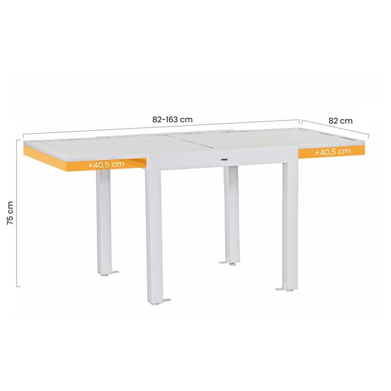 TV ALU 082/163*090*075 BIANCO