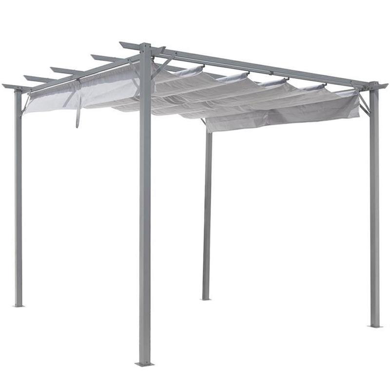 GAZEBO STEEL 286*286  GRIGIO