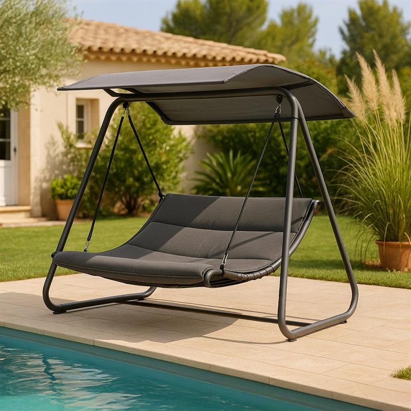 SWING BED DOPPIO GREY