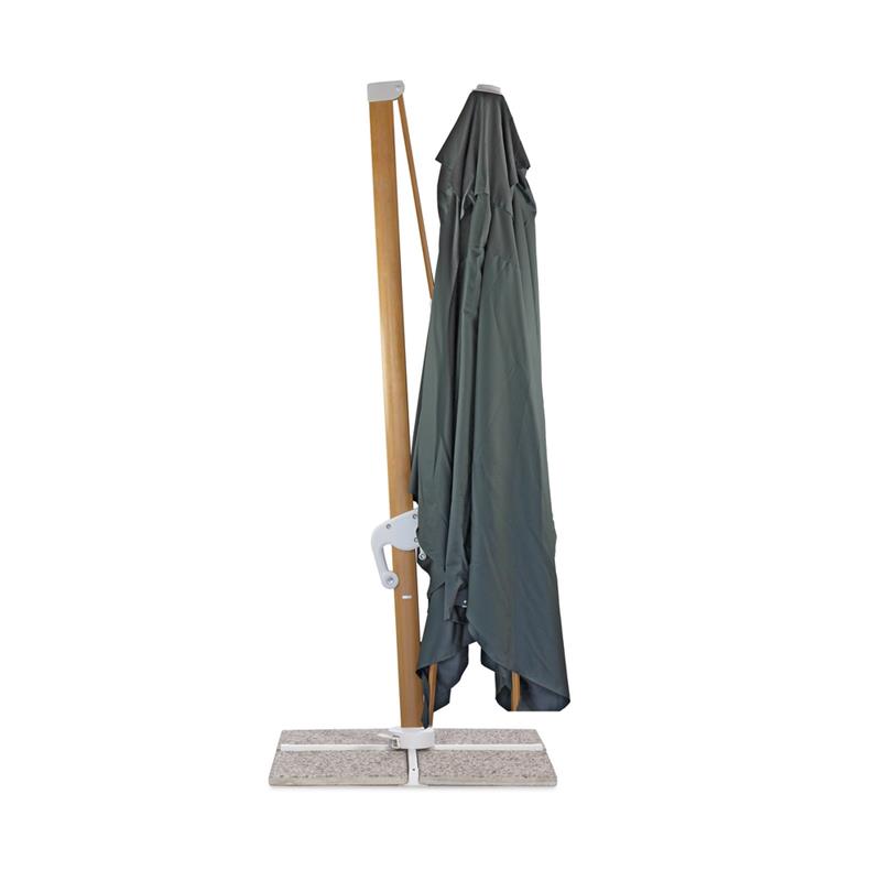 OMBRELLONE ROMA WOOD 3*4 NERO