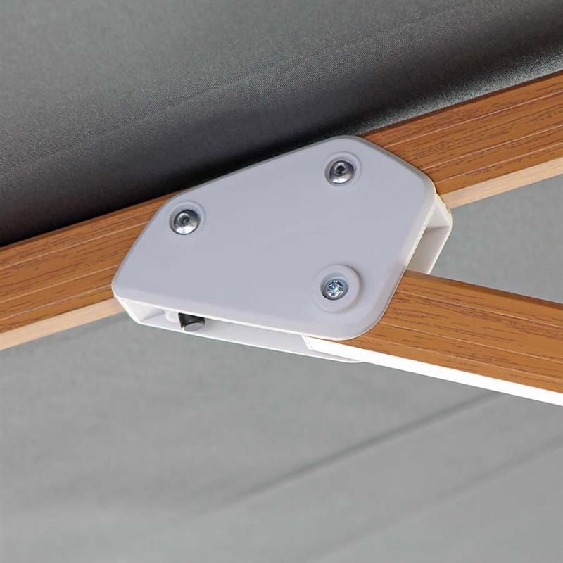 OMBRELLONE ROMA WOOD 4*4 NERO