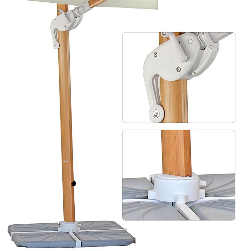 OMBRELLONE ROMA WOOD 3*4 BEIGE