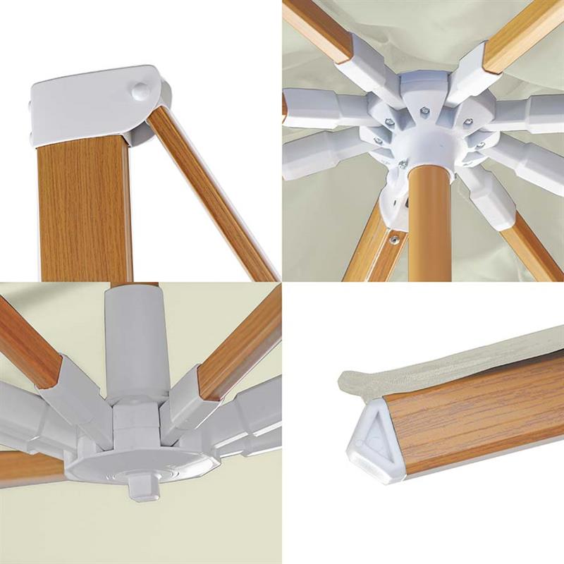 OMBRELLONE ROMA WOOD 3*4 BEIGE