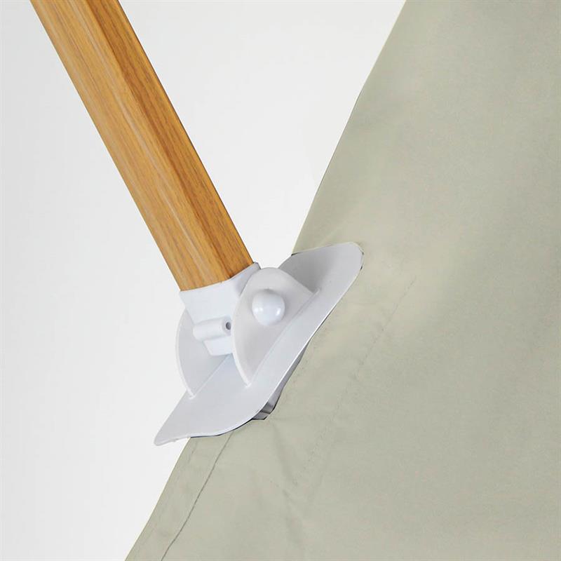 OMBRELLONE ROMA WOOD 4*4 BEIGE