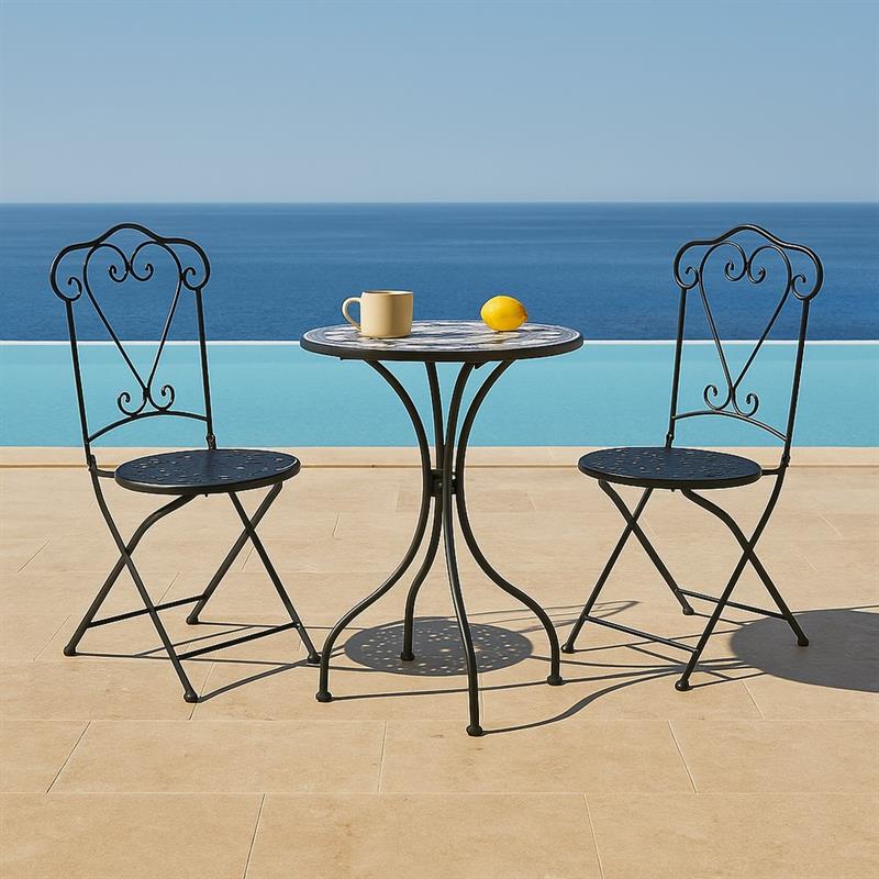 SET 2 SEDIE IN FERRO ELEONOR