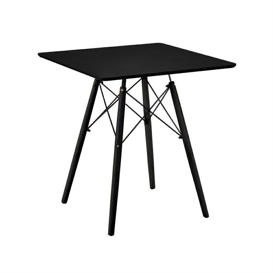 ESTER CROSS TAVOLO TOTAL BLACK 70X70X74 CM