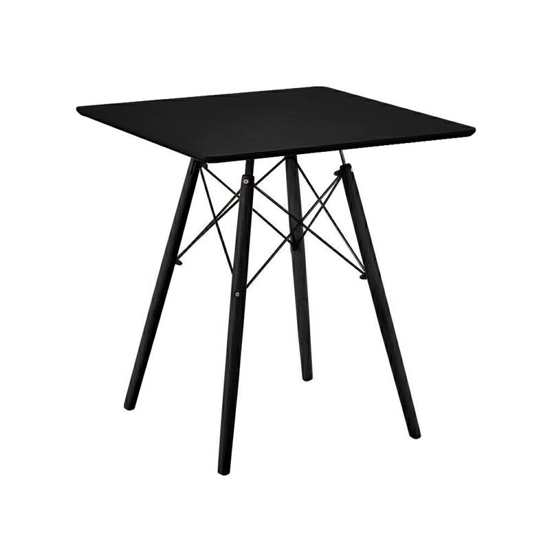 ESTER CROSS TAVOLO TOTAL BLACK 70X70X74 CM