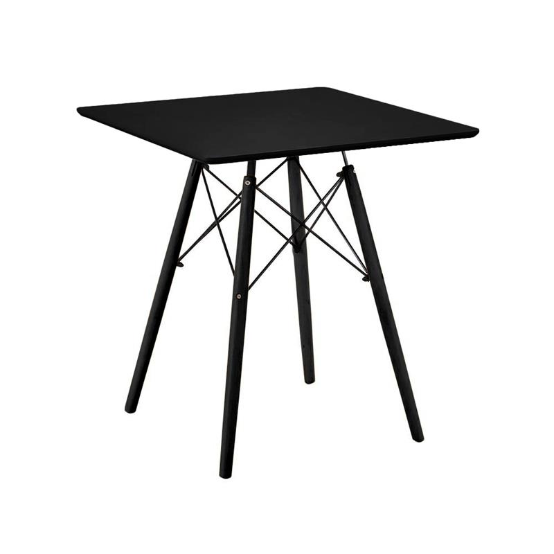 ESTER CROSS TAVOLO TOTAL BLACK 70X70X74 CM