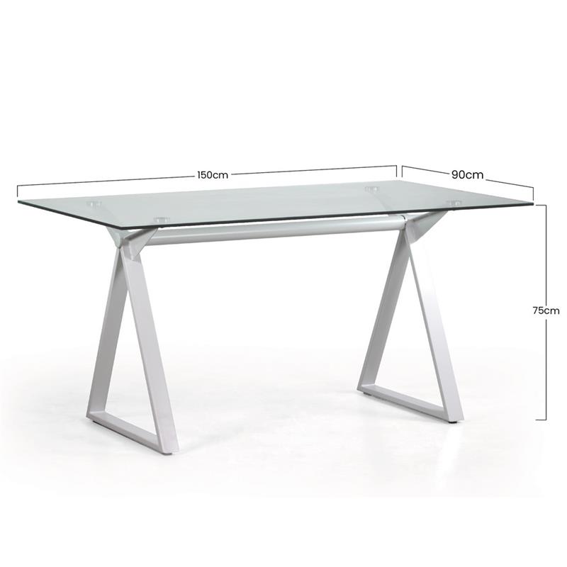 SMART SCRIVANIA BIANCA 150X90X75 CM