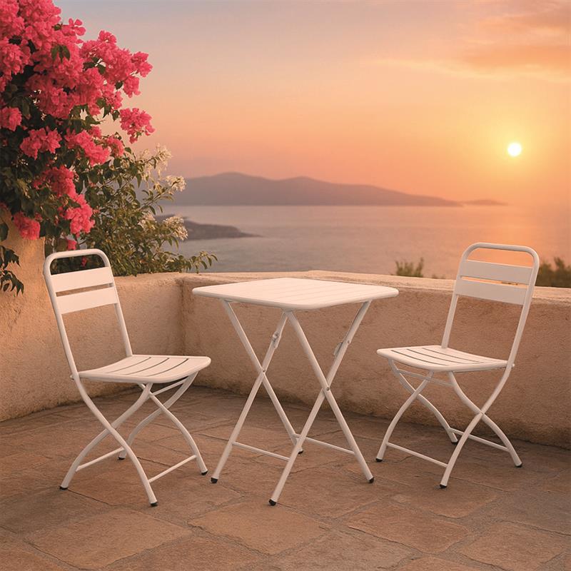 MIA SET GARDEN TAV+SEDIE BLANC