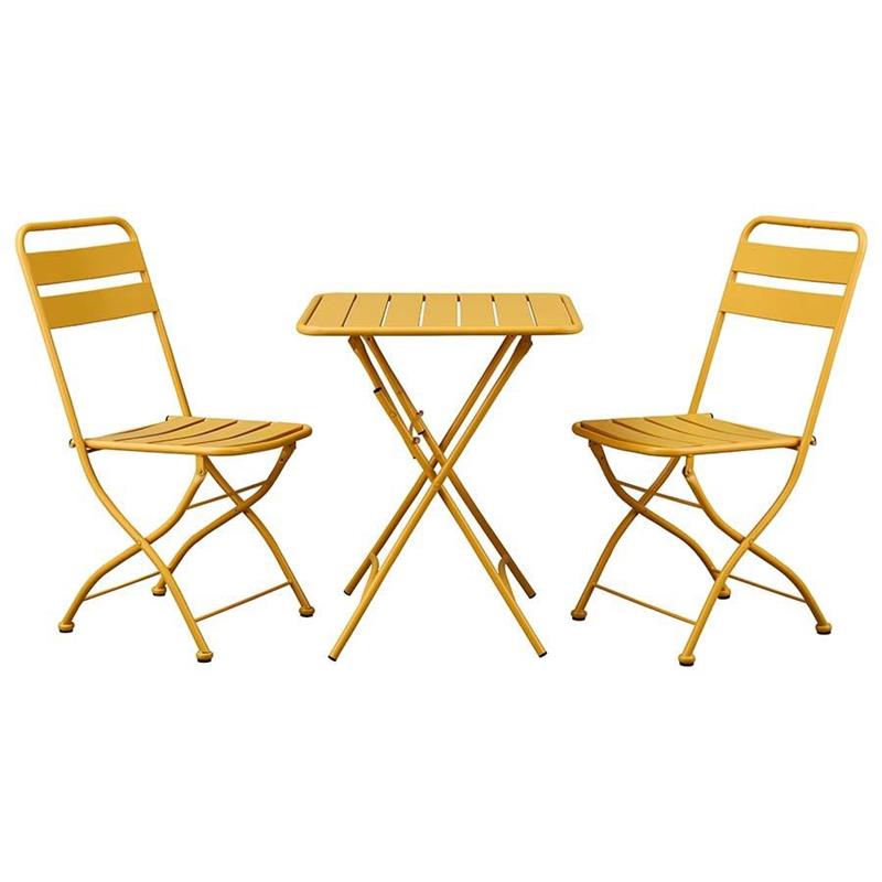 MIA SET GARDEN TAV+SEDIE MOSTARDA