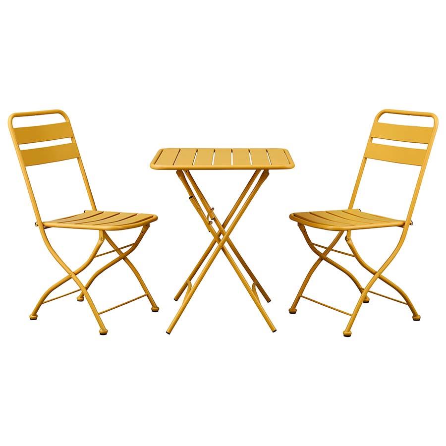 MIA SET GARDEN TAV+SEDIE MOSTARDA